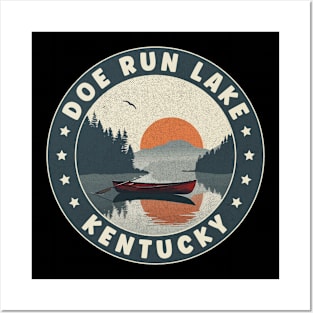 Doe Run Lake Kentucky Sunset Posters and Art